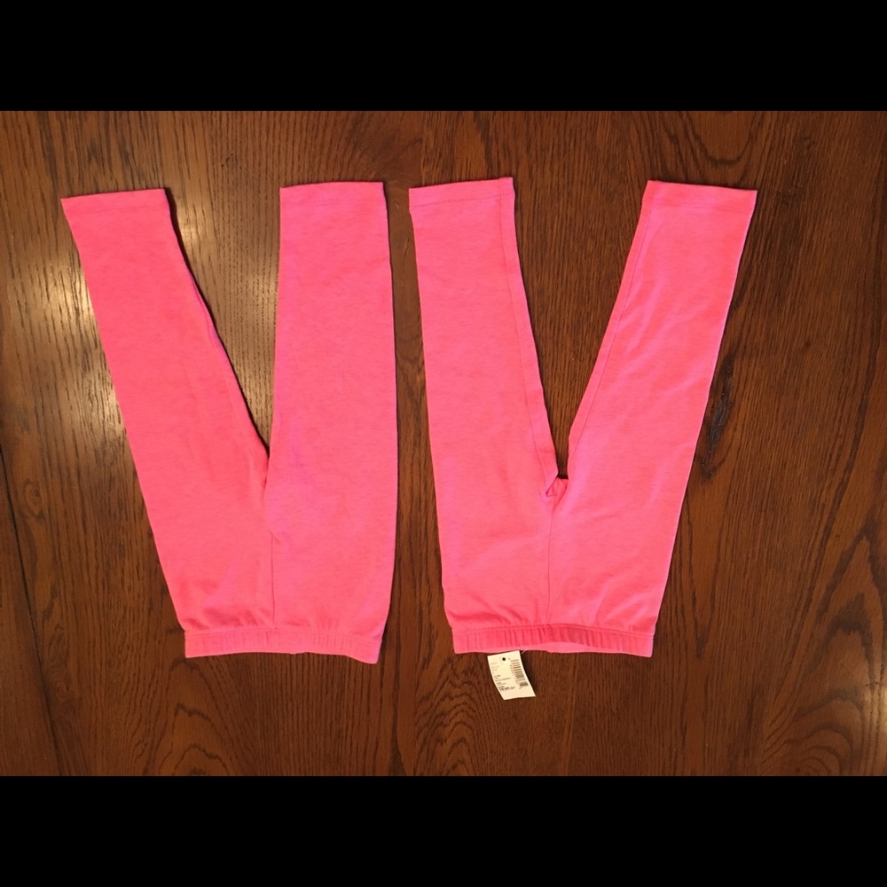 Two Pairs Pink Leggings - New